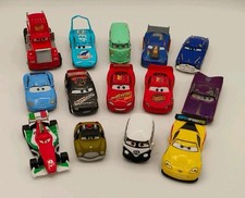 Disney Pixar Cars Movie Characters Diecast Vehicles, Lot Of 14, No Duplicates 