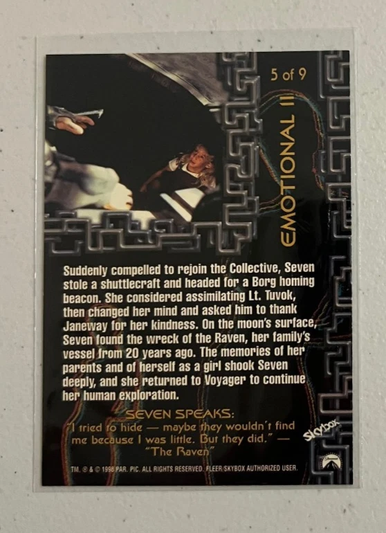 Jeri Ryan Signed Skybox Star Trek Voyager Seven of Nine Card Autograph Auto - Image 2 of 2