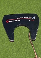 Odyssey Metal X 7 Mid Mallet 46.5" Long Broomstick Putter RH 21" Grip +Headcover