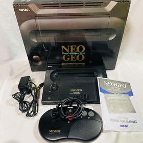 SNK NEO GEO AES Console Complete in Box Tested Working Original Japan
