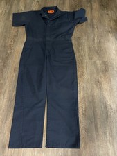 Vintage 70 s Universal Overall Union Made Mechanic Coveralls Size 42 Navy Work