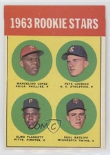 1963 Topps High # Marcelino Lopez Pete Lovrich Elmo Plaskett Paul Ratliff 1m8