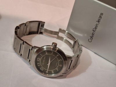 Armbanduhr Herren Calvin Klein K87111 Vollstahl ungetragen Neu grün Swiss Made!