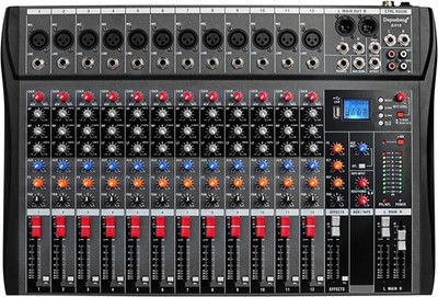 Depensheng DX12 DJ Sound Controller 12 Channel Audio Mixer