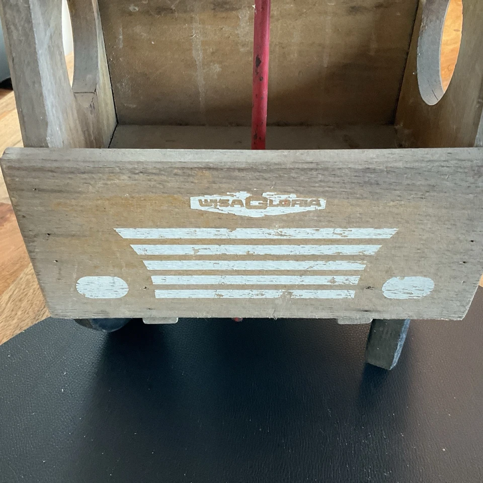 Holz Lastwagen Wisa Gloria / Holzspielzeug Sammler Deko Kipper Massiv Schwer Rar - Bild 3 von 4