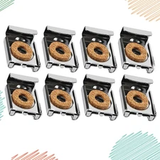 8 Pcs Spring Loaded Mirror Clips Metal Glass Fixing Mount Brackets