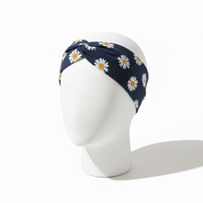 Navy Twist Headband Stretch Fabric Boho Hair Accessory MSRP 14
