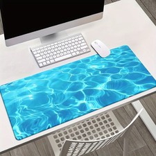 40 90cm Oversized Gaming Mouse Pad, Phantom Ocean Wave Gaming Mouse Pad- Non-Sli