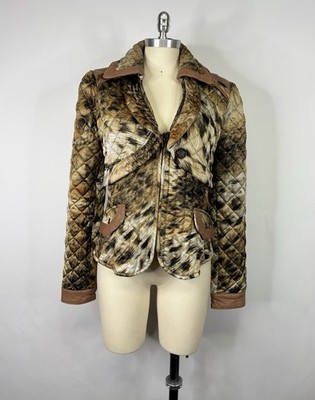 Vtg Roberto Cavalli Just Cavalli Leopard Print Jacket 46 XL | eBay