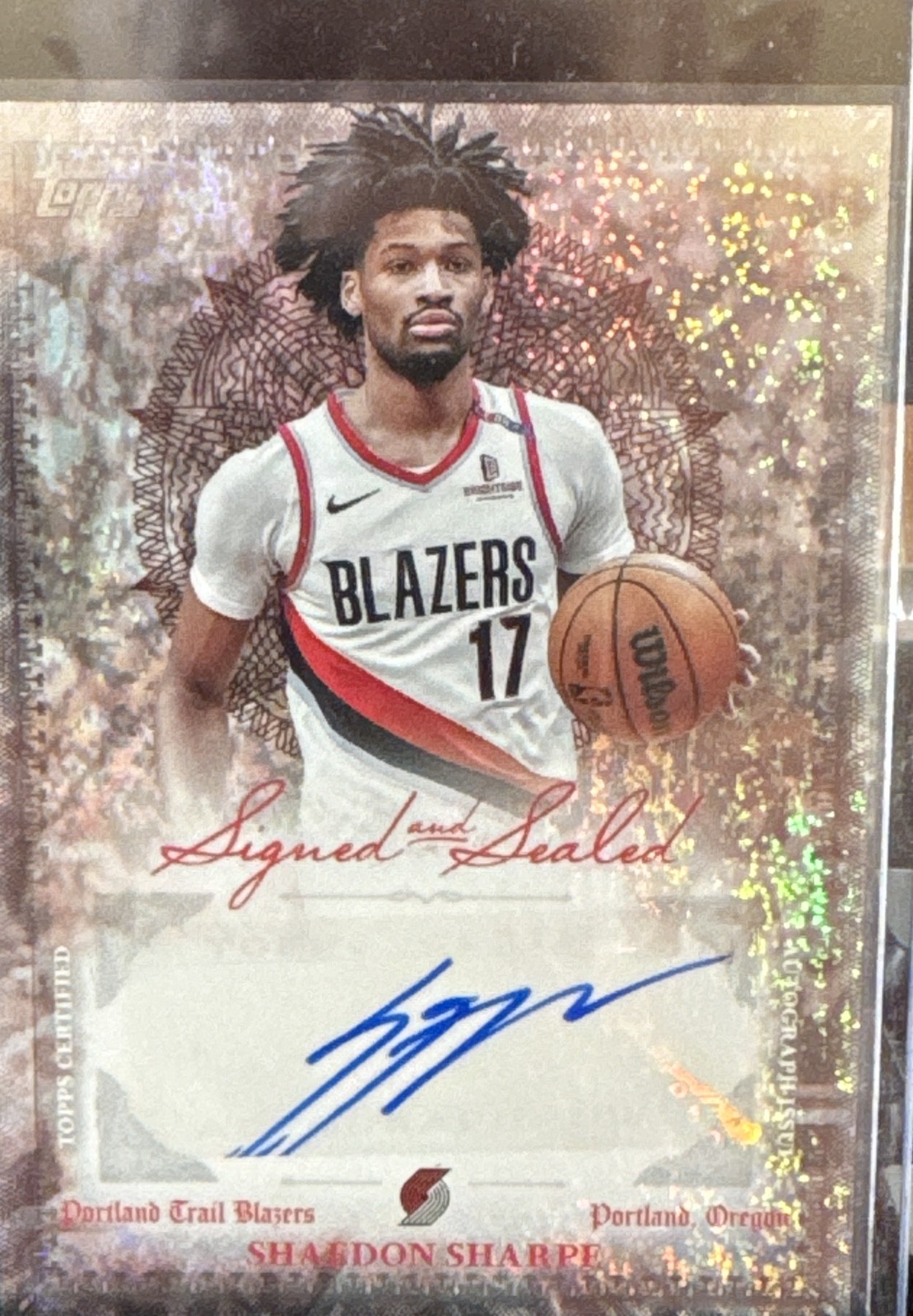 2025-26 Topps - Signed and Sealed Shaedon Sharpe #BSI-SS Holofoil (AU)