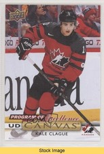 2019-20 Upper Deck UD Canvas Program of Excellence Kale Clague #C270 READ y6m