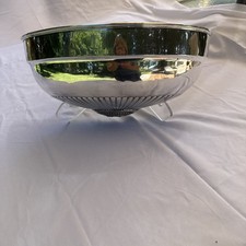 Vintage Silver Plate Meat Dome Wall Pocket Planter Fluted 16&rdquo; Wall Decor