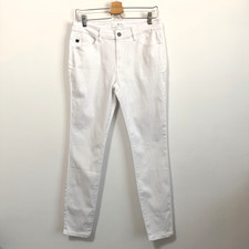 Kancan White Jeans Estilo 13/30 Organic Cotton Casual Summer Stretch Preppy Pant
