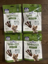 Whimzees Wellness Brushzees Dog Dental Treat Extra-Small Size 4.2 Oz- Pack Of 4