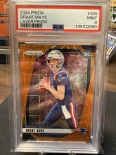 2024 Panini Prizm - Rookies Drake Maye #329 Lazer Prizm (RC)
