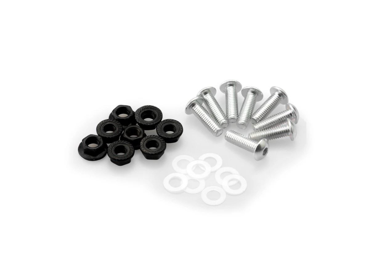 Puig Silver Anodized Screen Screw Set and Nuts