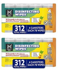 2 pack Member's Mark Disinfecting Wipes, Variety Pack, 4 pk., 312 ct.