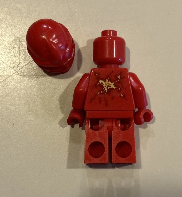 LEGO Minifigure Ninjago Kai NRG Red Ninja 9591 - Plain Helmet - Image 2 of 4