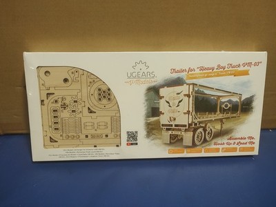 UGears 3-D Puzzle Heavy Boy Truck Trailer VM-03 for DIY Wooden Mechanical Model