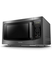 TOSHIBA ML-EM45P(BS) Countertop Microwave Oven w/ Smart Sensor, 13.6" Removable