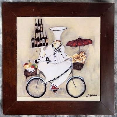 Jennifer Garrett, Sudbury, Ontario, Canada, 1942-2013,  Fat Chef,  8x8 