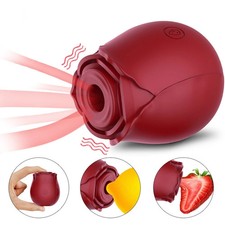 Rose Sucking Vibrator Clit Sucker Dildo Women G-Spot Massager Sex Toy for Women