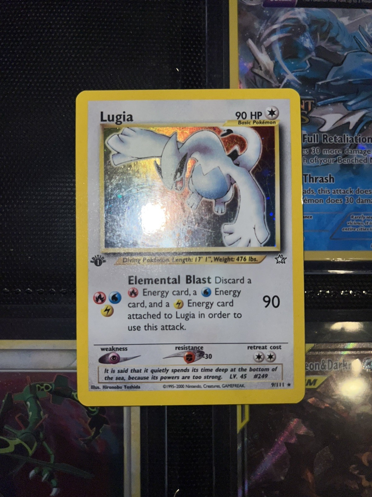 LUGIA NEO GENESIS 1ST EDITION HOLO LP MP #9 9/111 2000 RARE Grail! 