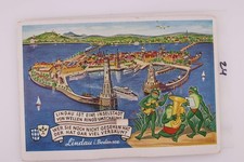 Lindau Bodensee Fold-Out Postcard Frogs Novelty Germany