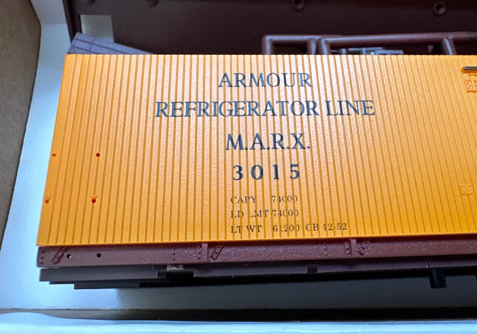 Red Caboose HO Kit RC-1003b Mather Meat Reefer ARMOUR M. A. R. X. 3015 NIB NY - Image 3 of 4