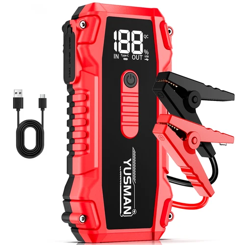 7000A Portable Car Jump Starter Battery Booster Power Bank LED Emergency Light
