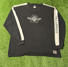 Warner Bros 1999 Taz Rare Vintage Harley-Davidson Long Sleeve Shirt USA Sz 2XL