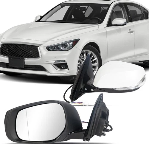 For 2014-2021 Infiniti Q50 Left Driver Side Power Mirror Manual Folding Signal