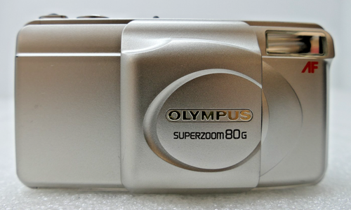 Olympus Superzoom 80G 38-80mm f/4.5-8 Zoom Silver Film Camera *See Description* - Picture 7 of 12