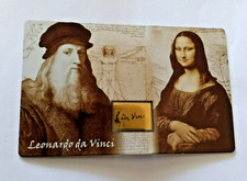 Leonardo da Vinci Collage - 1/1000 Oz 999 Gold Coin Bar 1000 Francs Gabon
