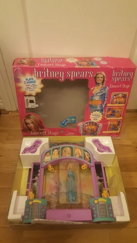 britney spears britney's concert stage doll sealed not working unused boxed 2001