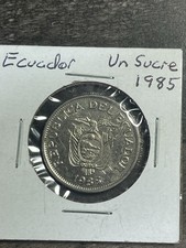 Equateur 1985 1 Un Sucre - Monnaie équatorienne - Acier nickelé - Pièce du monde
