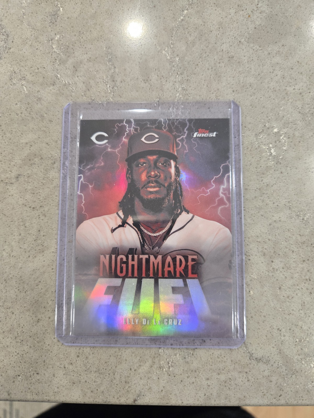 2026 Topps Finest Elly De La Cruz Nightmare Fuel SSP #NF-14 Reds view 1