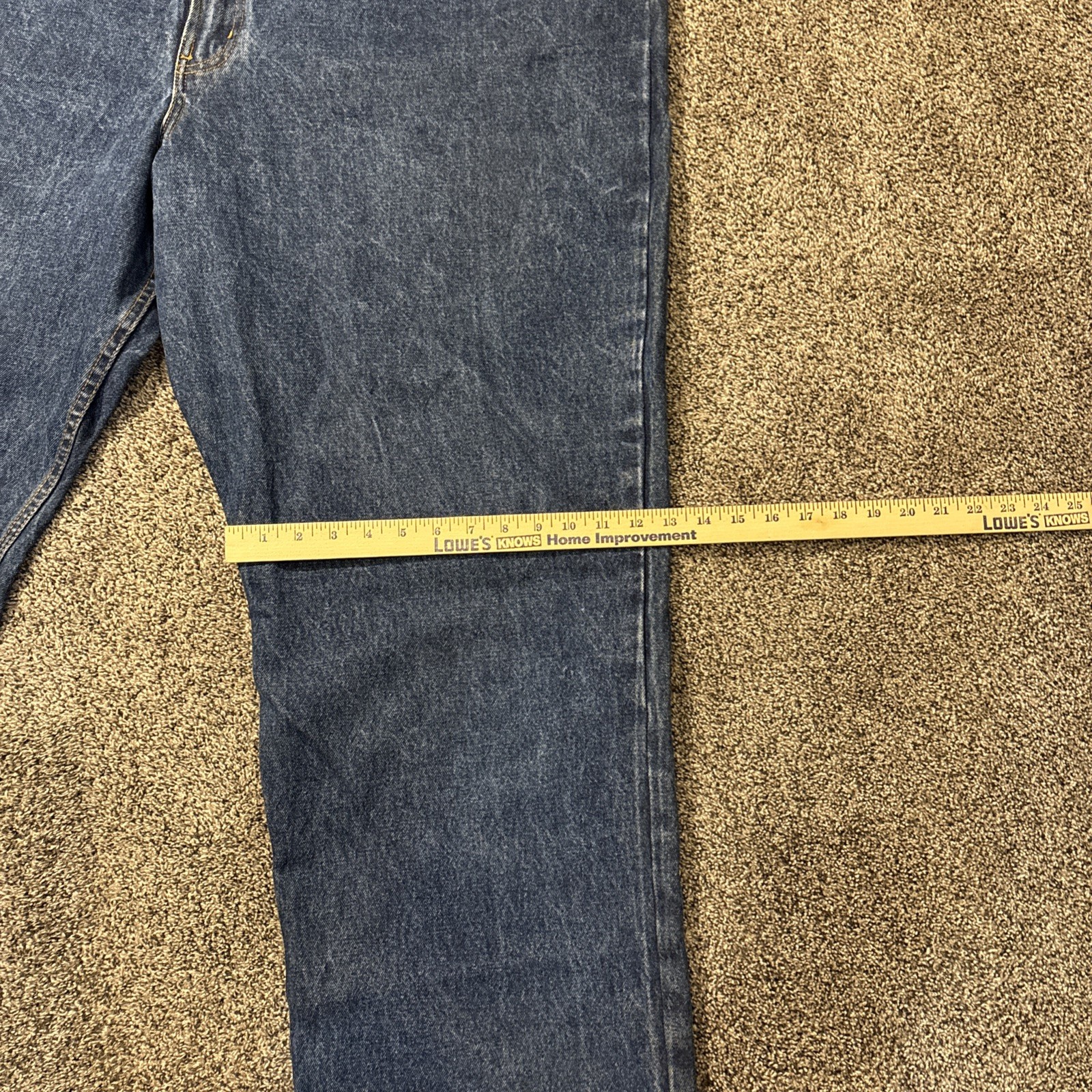 Full Blue Mens Jeans Blue Tag 54 x 32 Actual 52 X 32 - View 5