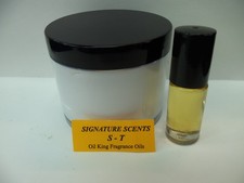 4oz. LONG LASTING FRAGRANCE LOTION. 1/6 oz. FRAGRANCE OIL. POPULAR SCENT " T " .