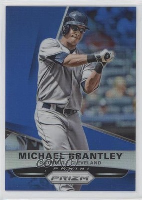 2015 Panini Prizm Blue Prizm 15/75 Michael Brantley #118 my8