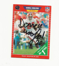 DONNELL    WOOLFORD        BEARS        AUTOGRAPHED    CARD