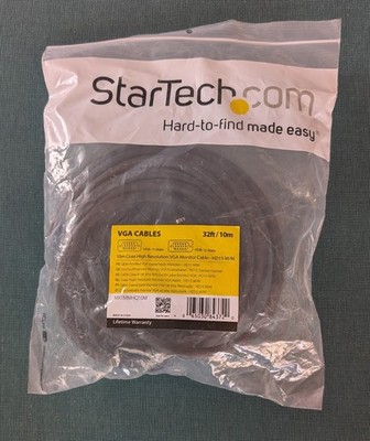 StarTech.com 10m Hochauflösendes VGA Koaxialkabel - HD15 Stecker/Stecker