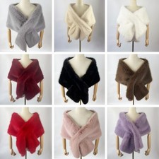Fur Versatile Shawl Autumn/Winter Warm Banquet Wedding Dress Scarf For Women