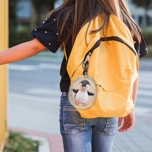  3 Pcs Figure Case Keychain Collection Display Bag Storage Hanging - Zdjęcie 3 z 12