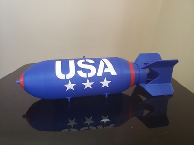 USA 250 Bomb Collectible Desktop Prop Ornament Paperweight 1/12 Scale Toy  