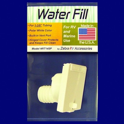 American Motorhome RV 5th Wheel Water Filler Flange Assy White rt145p