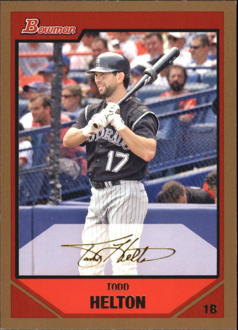 2007 Bowman Gold #96 Todd Helton - BB