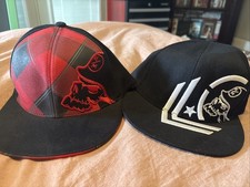 Metal Mulisha Men's Flex Hat Motocross Skull and Helmet Logo Cap Lot X2