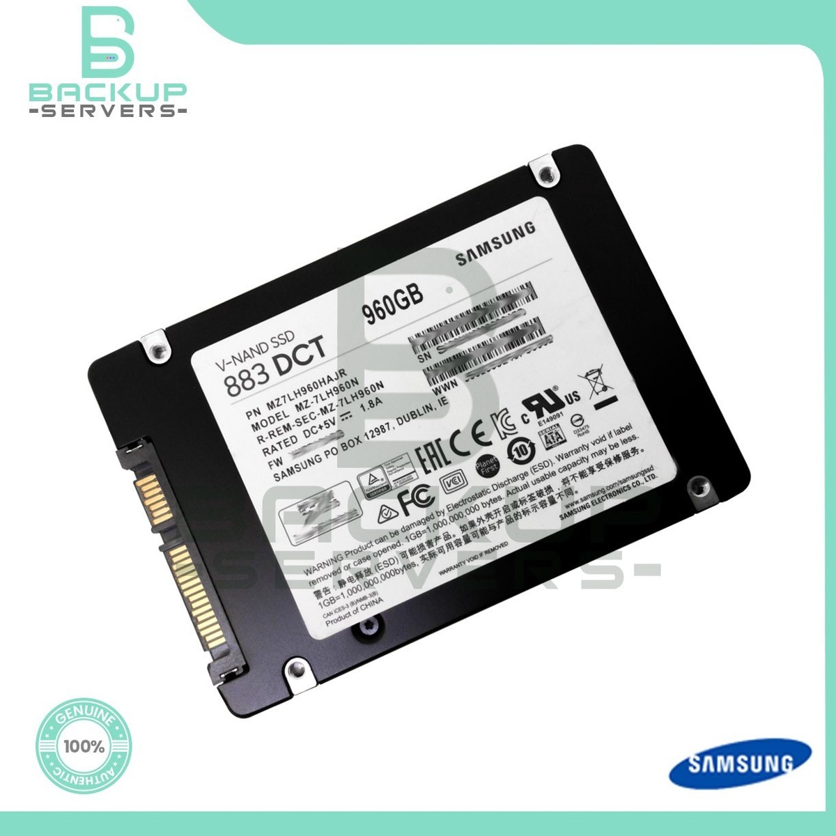Samsung MZ-7LH960N 883 DCT 960GB 6Gbps MLC SATA Internal SSD
