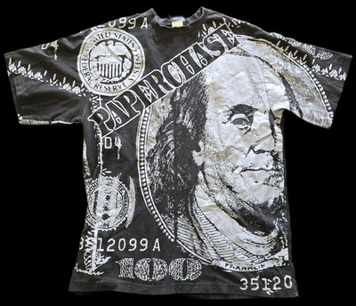 RARE VTG BMC BIG MOUTH Clothing Tshirt Sz In Pics Paperchase AOP HipHop Bay Area